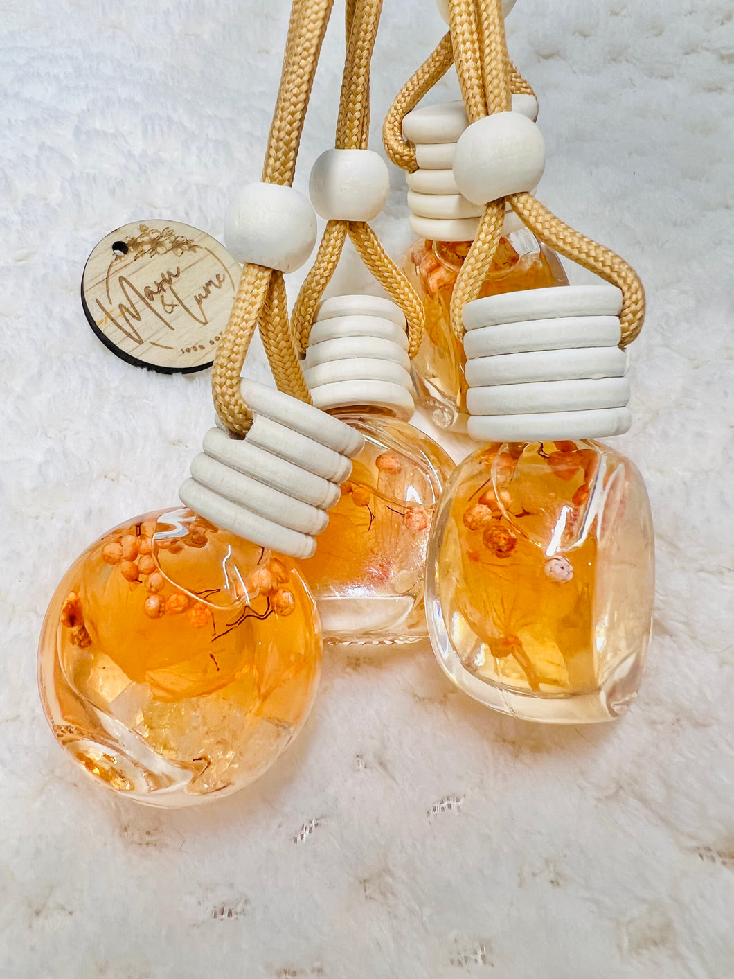 Salted Caramel Botanical Crystal Infused Car Diffusers